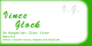 vince glock business card